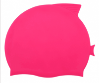 SKHA004 Manufacturing swimming headgear Ordering waterproof female headgear Sunscreen mask Supply UV protection children's fish-shaped swimming cap Swimming cap Franchise silicone swimming cap Price back view